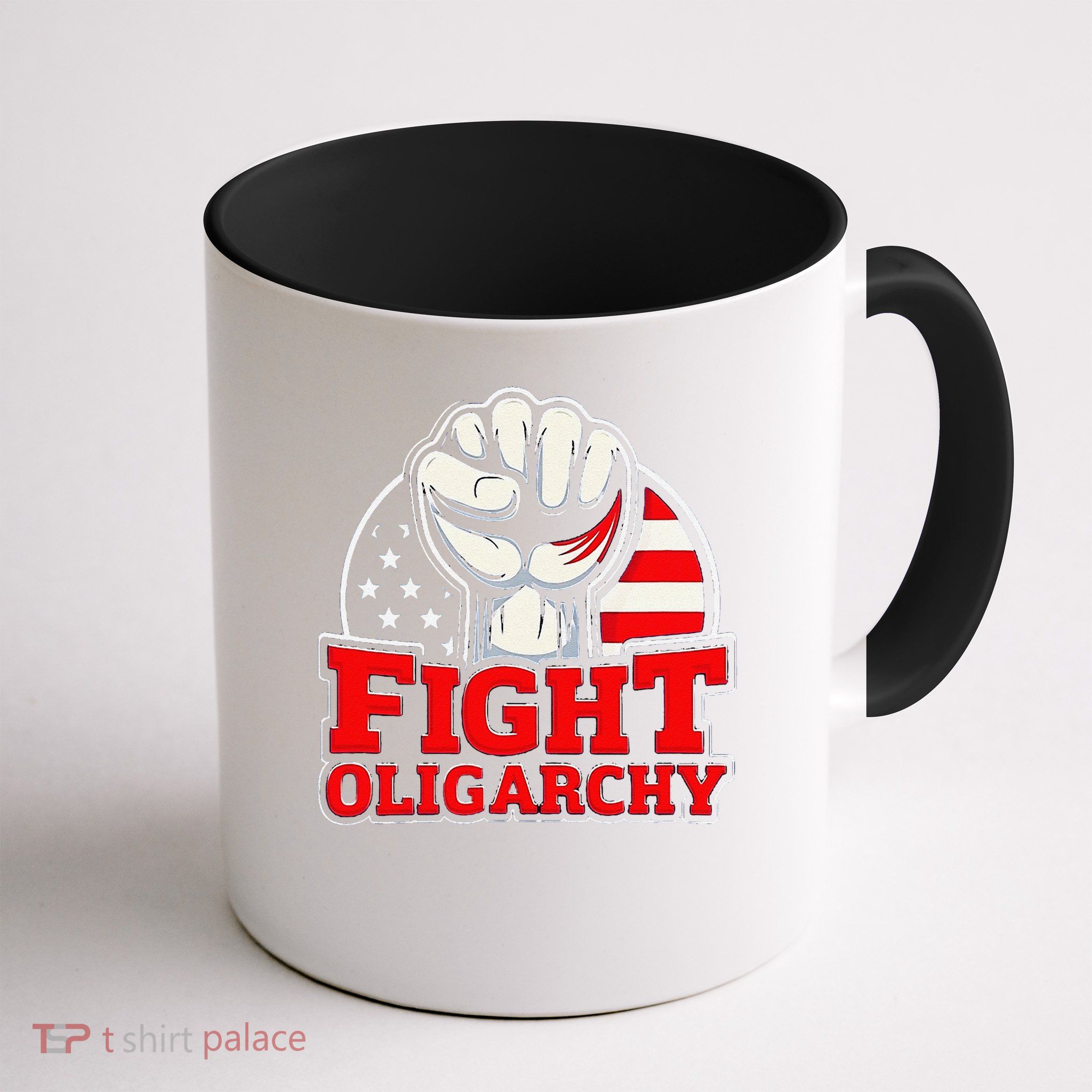 Fight Oligarchy Protest Mug