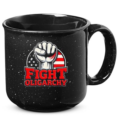 Fight Oligarchy Protest 15oz Campfire Ceramic Mug