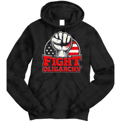 Fight Oligarchy Protest Tie Dye Hoodie