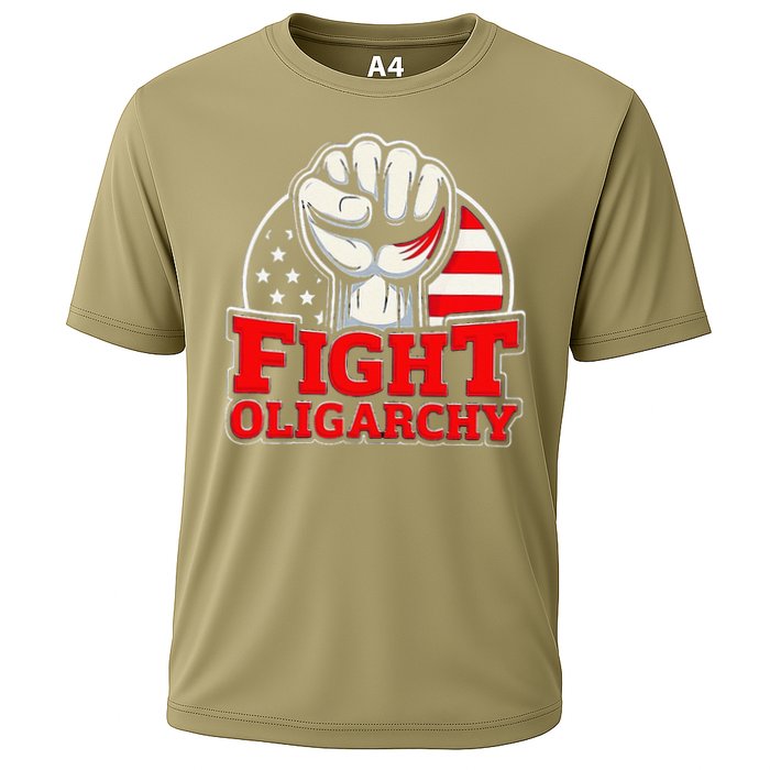 Fight Oligarchy Protest Cooling Performance Crew T-Shirt