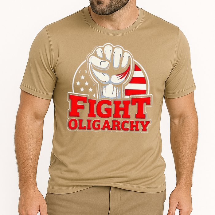 Fight Oligarchy Protest Cooling Performance Crew T-Shirt