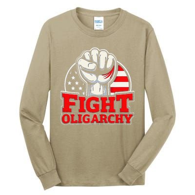 Fight Oligarchy Protest Tall Long Sleeve T-Shirt