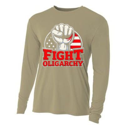Fight Oligarchy Protest Cooling Performance Long Sleeve Crew