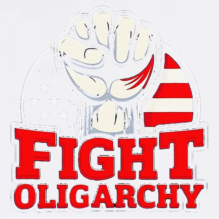 Fight Oligarchy Protest Garment-Dyed Sweatshirt