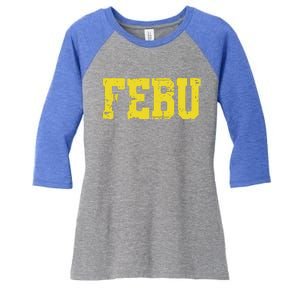 Febu Orgeon Personalized Name Women's Tri-Blend 3/4-Sleeve Raglan Shirt