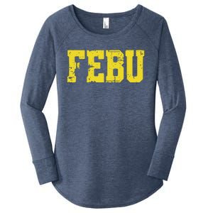 Febu Orgeon Personalized Name Women's Perfect Tri Tunic Long Sleeve Shirt