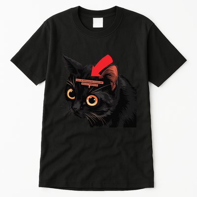 Full Of Paranoid Delusions And Violent Funny Meme Cat Tall T-Shirt