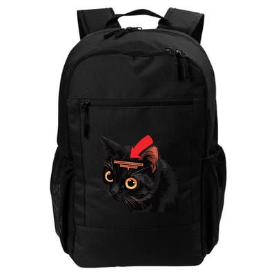 Full Of Paranoid Delusions And Violent Funny Meme Cat Daily Commute Backpack