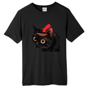 Full Of Paranoid Delusions And Violent Funny Meme Cat Tall Fusion ChromaSoft Performance T-Shirt