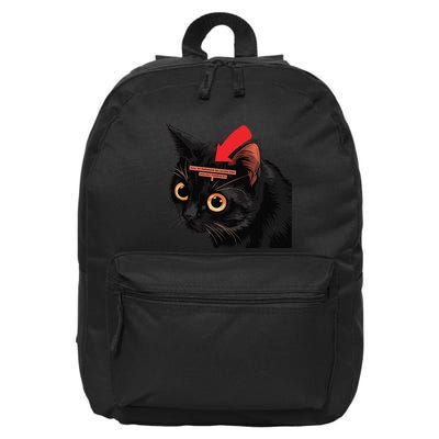Full Of Paranoid Delusions And Violent Funny Meme Cat 16 in Basic Backpack
