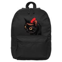 Full Of Paranoid Delusions And Violent Funny Meme Cat 16 in Basic Backpack