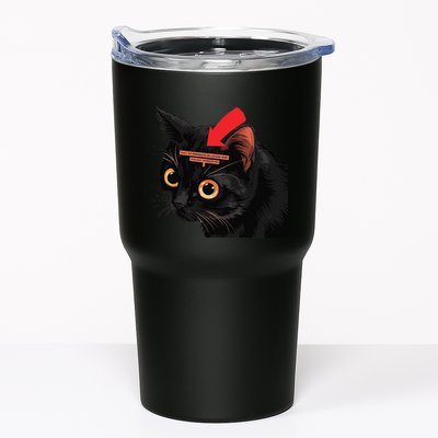 Full Of Paranoid Delusions And Violent Funny Meme Cat Tumbler
