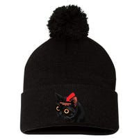 Full Of Paranoid Delusions And Violent Funny Meme Cat Pom Pom 12in Knit Beanie