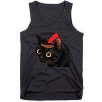 Full Of Paranoid Delusions And Violent Funny Meme Cat Tank Top