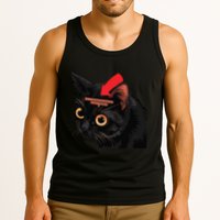 Full Of Paranoid Delusions And Violent Funny Meme Cat Tank Top