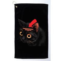 Full Of Paranoid Delusions And Violent Funny Meme Cat Golf Towel