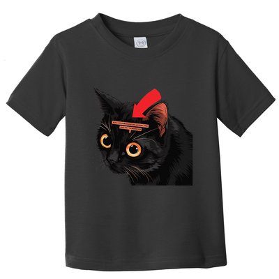 Full Of Paranoid Delusions And Violent Funny Meme Cat Toddler T-Shirt