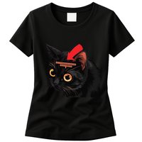 Full Of Paranoid Delusions And Violent Funny Meme Cat Womens T-Shirt