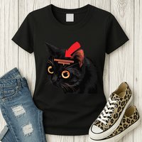 Full Of Paranoid Delusions And Violent Funny Meme Cat Womens T-Shirt