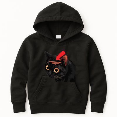Full Of Paranoid Delusions And Violent Funny Meme Cat Kids Hoodie