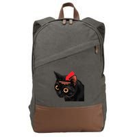 Full Of Paranoid Delusions And Violent Funny Meme Cat Cotton Canvas Backpack