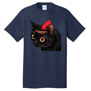 Full Of Paranoid Delusions And Violent Funny Meme Cat Tall T-Shirt