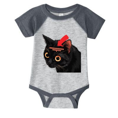Full Of Paranoid Delusions And Violent Funny Meme Cat Infant Baby Jersey Bodysuit