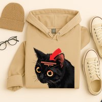 Full Of Paranoid Delusions And Violent Funny Meme Cat Hoodie