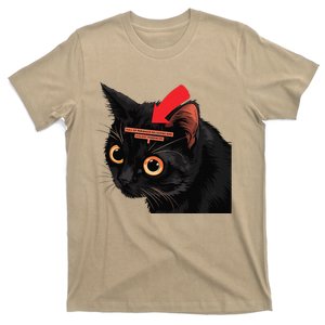 Full Of Paranoid Delusions And Violent Funny Meme Cat T-Shirt