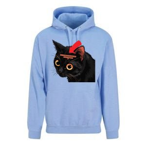 Full Of Paranoid Delusions And Violent Funny Meme Cat Unisex Surf Hoodie