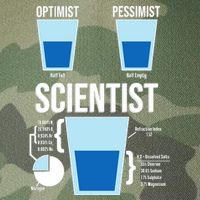 Funny Optimist Pessimist Scientist Legacy Tie Dye Trucker Hat