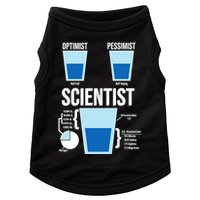 Funny Optimist Pessimist Scientist Doggie Tank