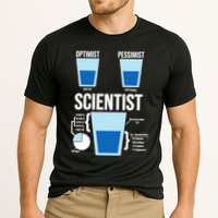 Funny Optimist Pessimist Scientist Performance Shirt