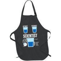 Funny Optimist Pessimist Scientist Apron