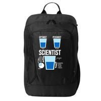 Funny Optimist Pessimist Scientist City Backpack
