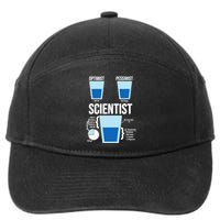 Funny Optimist Pessimist Scientist 7-Panel Snapback Hat