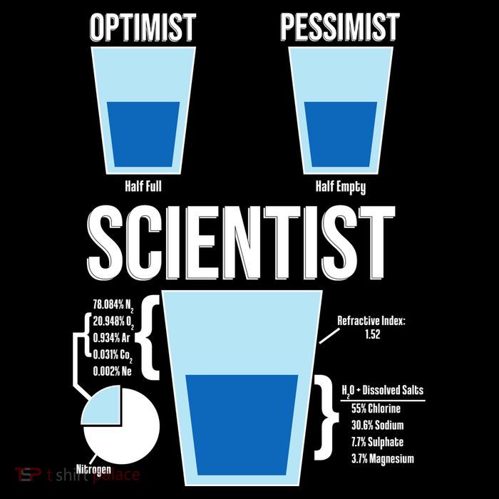 Funny Optimist Pessimist Scientist Toddler Sweatshirt