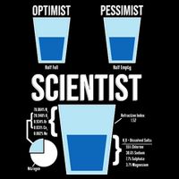 Funny Optimist Pessimist Scientist Visor