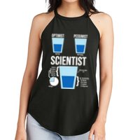 Funny Optimist Pessimist Scientist Women's Perfect Tri Rocker Tank
