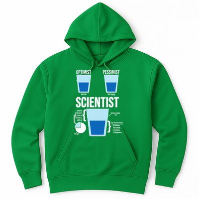 Funny Optimist Pessimist Scientist Hoodie