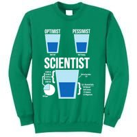 Funny Optimist Pessimist Scientist Sweatshirt