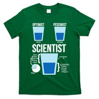 Funny Optimist Pessimist Scientist T-Shirt