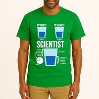 Funny Optimist Pessimist Scientist Tall T-Shirt