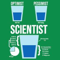 Funny Optimist Pessimist Scientist Tall T-Shirt