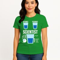 Funny Optimist Pessimist Scientist Womens T-Shirt