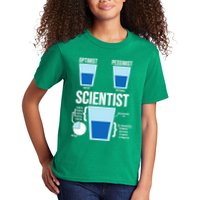 Funny Optimist Pessimist Scientist Kids T-Shirt