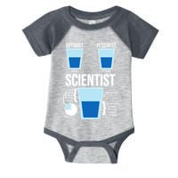 Funny Optimist Pessimist Scientist Infant Baby Jersey Bodysuit