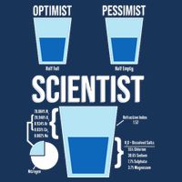 Funny Optimist Pessimist Scientist Infant Baby Jersey Bodysuit