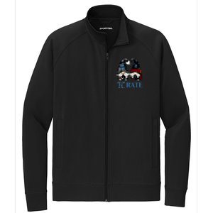 Funny Octopus Pi Day Symbol For Math Teacher Pirate Gnome Meaningful Gift Stretch Full-Zip Cadet Jacket