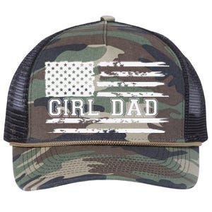 Father Of Proud New Dad Fathers Day Gift Retro Rope Trucker Hat Cap